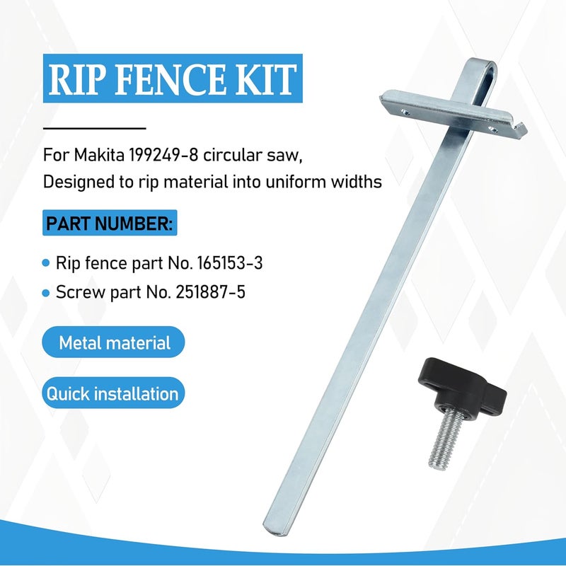 CHNPLUM 199249-8 Rip Fence Kit for Makita Circular Saw, Part No.165153-3 & 251887-5 - Image 3